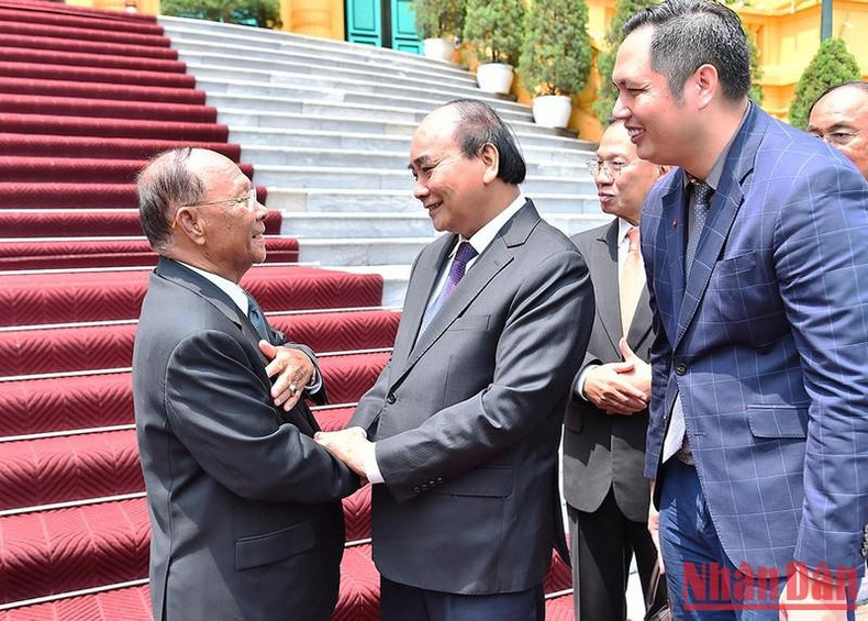Presidente de Vietnam recibe a titular de Asamblea Nacional de Camboya ảnh 1 Presidente de Vietnam recibe a titular de Asamblea Nacional de Camboya ảnh 1