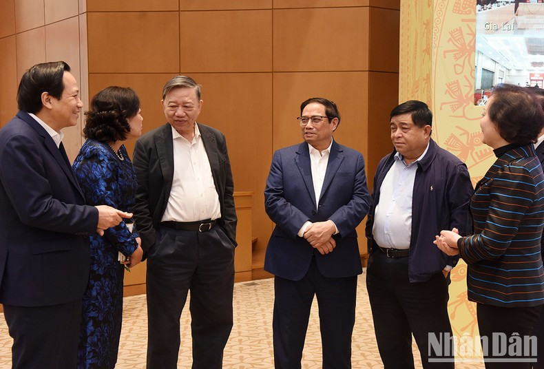 Charla en el descanso.