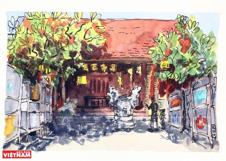 La casa comunal de Hang Bac.