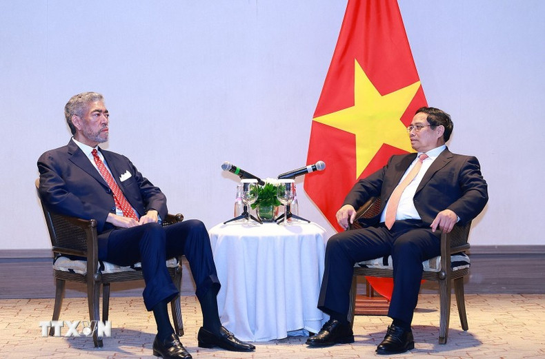 El primer ministro de Vietnam, Pham Minh Chinh, se reúne con el secretario general del Movimiento Izquierda Unida de la República Dominicana, Miguel Mejía. El primer ministro de Vietnam, Pham Minh Chinh, se reúne con el secretario general del Movimiento Izquierda Unida de la República Dominicana, Miguel Mejía.
