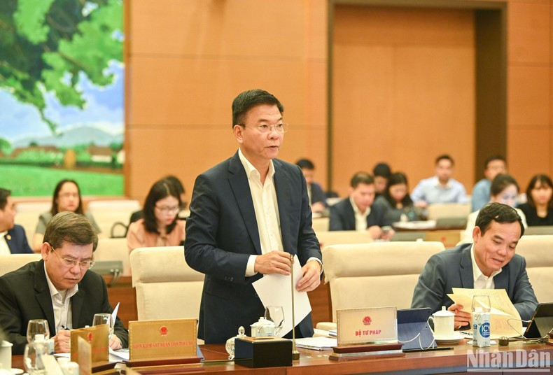 El ministro de Justicia, Le Thanh Long. El ministro de Justicia, Le Thanh Long.