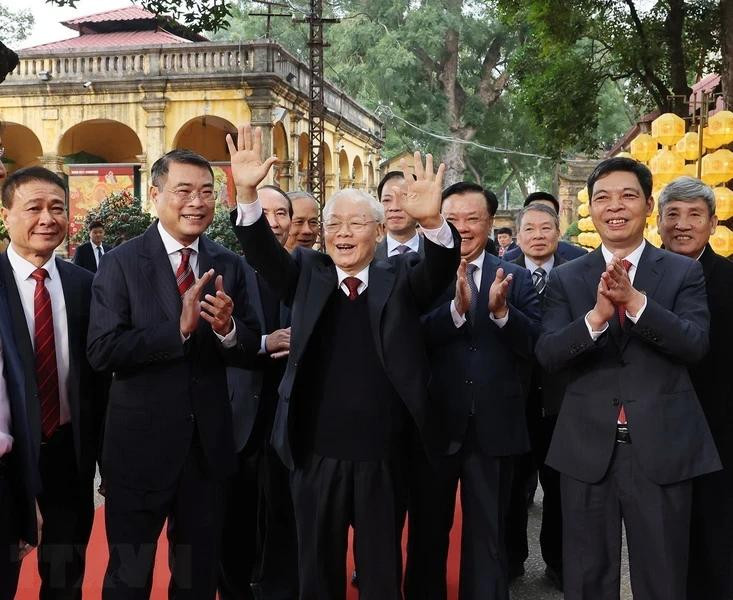 El dirigente asiste a la ceremonia en ocasión del Año Nuevo Lunar 2024. El dirigente asiste a la ceremonia en ocasión del Año Nuevo Lunar 2024.