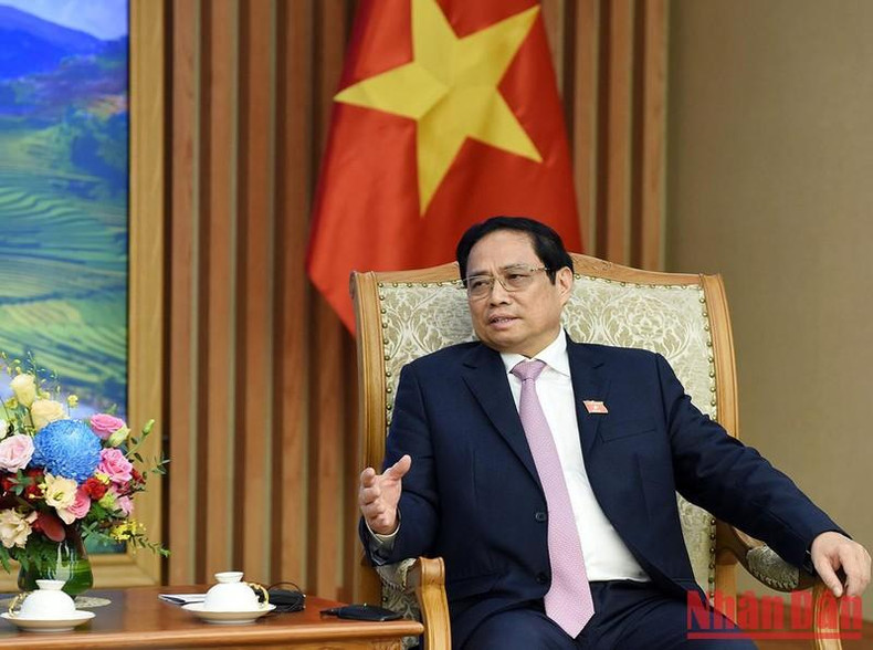 El jefe de Gobierno vietnamita da sus palabras. El jefe de Gobierno vietnamita da sus palabras.