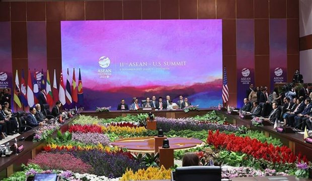 Panorama de la XI Cumbre Asean-Estados Unidos. (Fotografía: VNA) Panorama de la XI Cumbre Asean-Estados Unidos. (Fotografía: VNA)