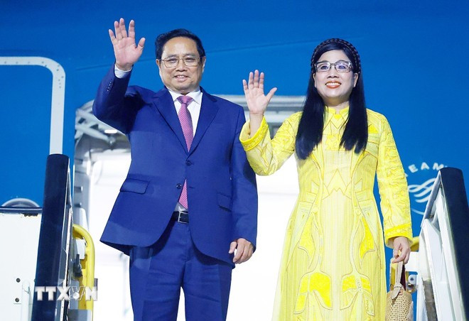 El primer ministro Pham Minh Chinh y su esposa concluyen una visita oficial a República Dominicana. El primer ministro Pham Minh Chinh y su esposa concluyen una visita oficial a República Dominicana.