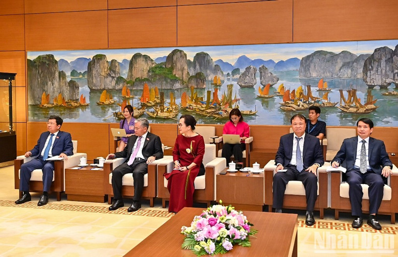 [Foto] Presidente del Parlamento vietnamita recibe a vicetitular de la cámara baja checa ảnh 3