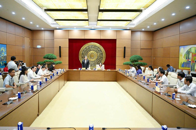 Panorama de la reunión. (Fotografía: daibieunhandan.vn)