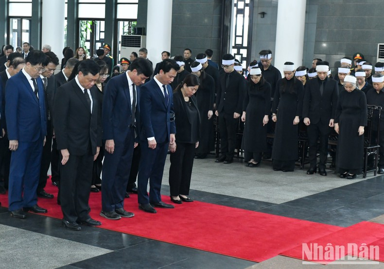 La delegación del Ministerio de Recursos Naturales y Medio Ambiente, encabezada por Dang Quoc Khanh, titular de esa cartera.