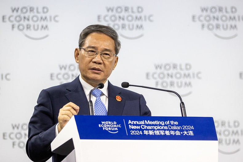 Intervención del premier chino Li Qiang. Intervención del premier chino Li Qiang.