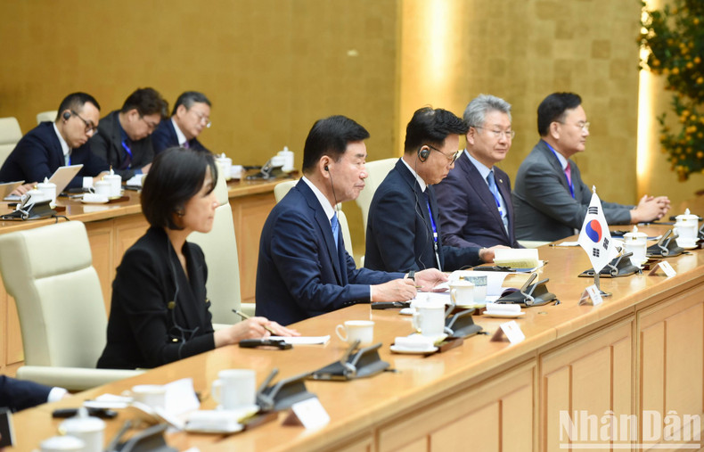 La delegación surcoreana. La delegación surcoreana.