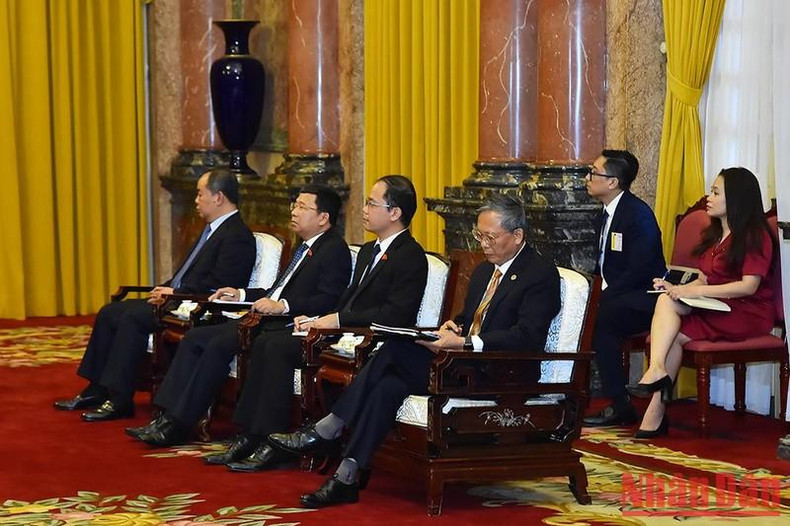 Presidente de Vietnam recibe a titular de Asamblea Nacional de Camboya ảnh 6 Presidente de Vietnam recibe a titular de Asamblea Nacional de Camboya ảnh 6