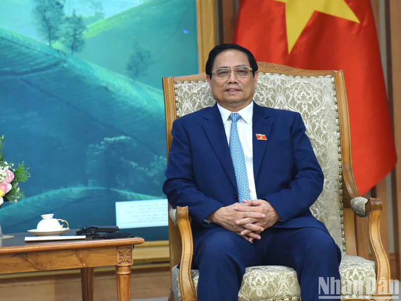 El premier vietnamita en las conversaciones. El premier vietnamita en las conversaciones.