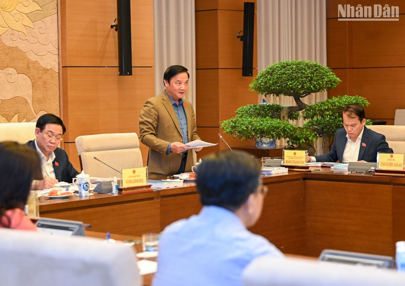 El vicepresidente de la ANV Nguyen Khac Dinh aporta sus opiniones.