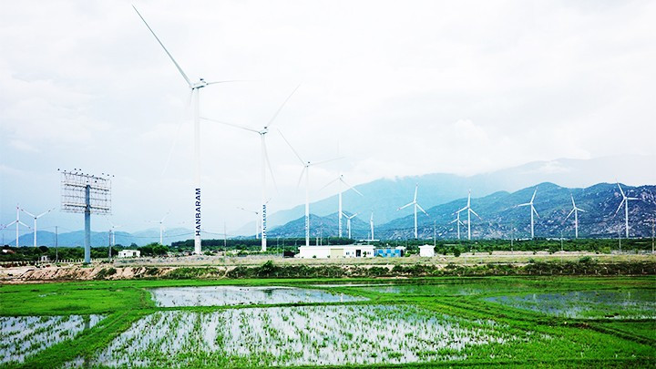El parque eólico de Dam Nai. El parque eólico de Dam Nai.