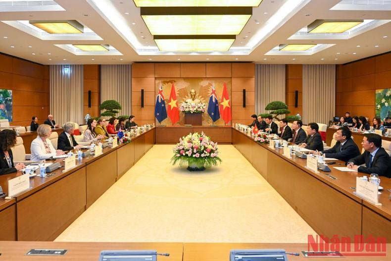 Panorama de la cita, efectuada en la Casa Parlamentaria, en Hanói.