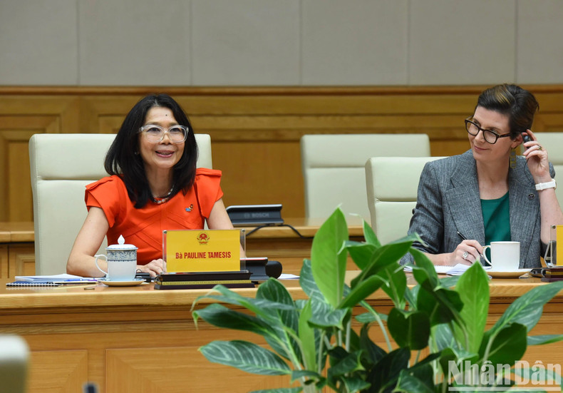 Pauline Tamesis, coordinadora residente de la ONU en Vietnam. Pauline Tamesis, coordinadora residente de la ONU en Vietnam.