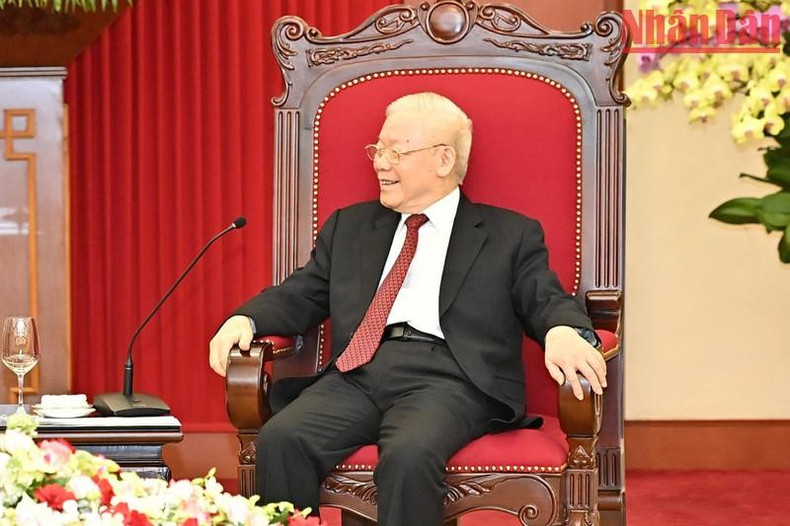 Phu Trong en las conversaciones. Phu Trong en las conversaciones.
