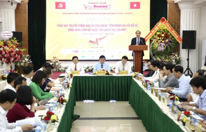 Escena de la conferencia. (Fotografía: Nhan Dan) Escena de la conferencia. (Fotografía: Nhan Dan)