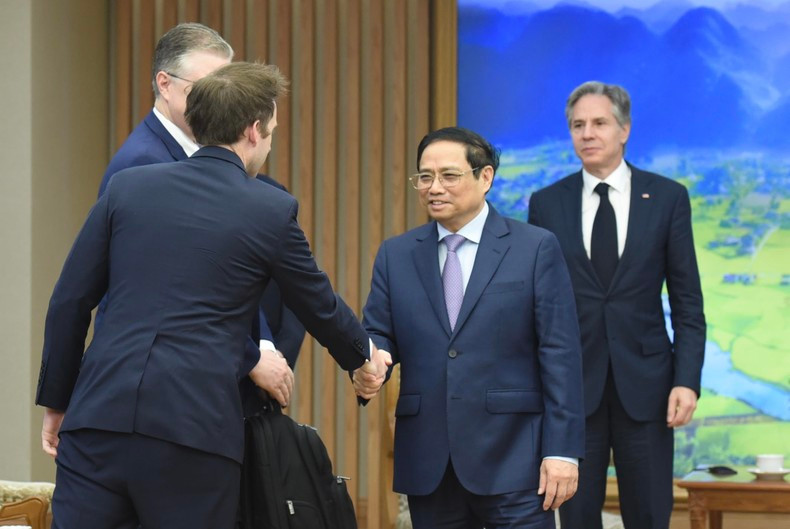 [Foto] Premier vietnamita recibe a secretario de Estado de Estados Unidos ảnh 8