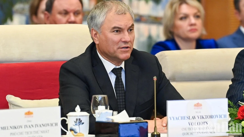 El presidente de la Duma Estatal rusa, Vyacheslav Viktorovich Volodin.