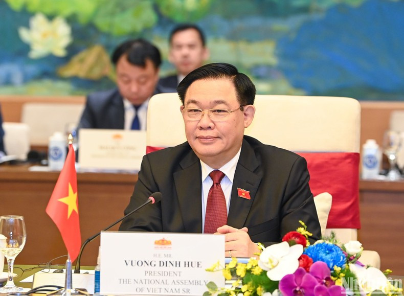 El presidente de la Asamblea Nacional vietnamita, Vuong Dinh Hue.