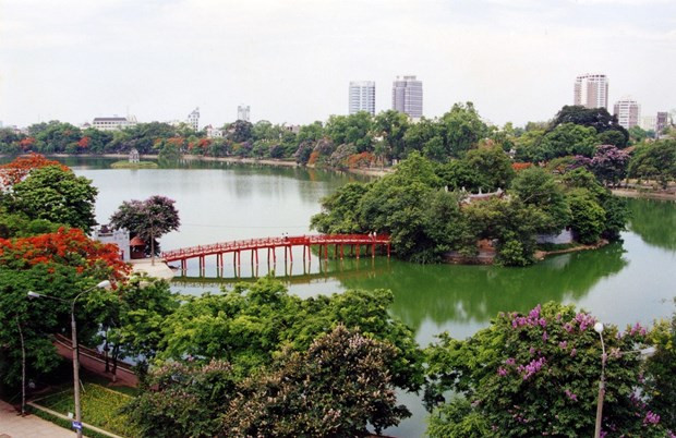 Lago de Hoan Kiem, Hanoi. (Fotografía: VNA) Lago de Hoan Kiem, Hanoi. (Fotografía: VNA)