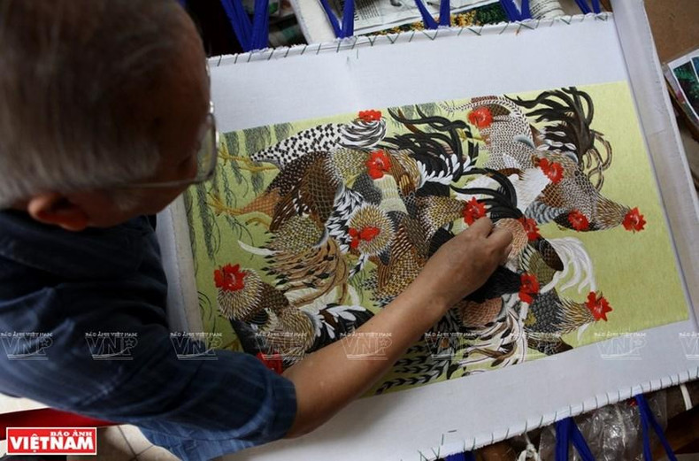 Diseño de los motivos antes del bordado.