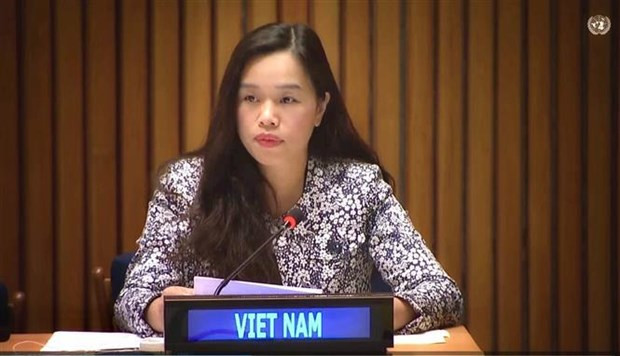 La ministra consejera Le Thi Minh Thoa, jefa adjunta de la misión de Vietnam ante la ONU.