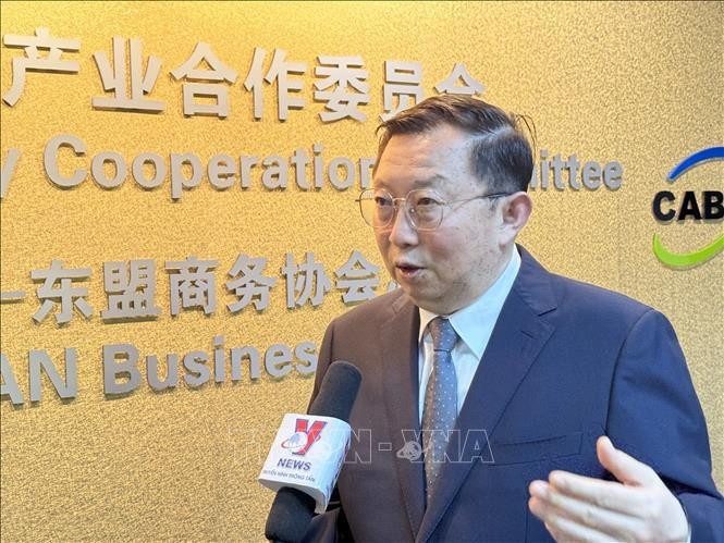 Xu Ningning, presidente del Comité de Cooperación Industrial de la Asociación Económica Integral Regional, presidente ejecutivo del Consejo Empresarial China-Asean y experto principal en cooperación comercial China-Asean, en la entrevista. (Fotografía: VNA) Xu Ningning, presidente del Comité de Cooperación Industrial de la Asociación Económica Integral Regional, presidente ejecutivo del Consejo Empresarial China-Asean y experto principal en cooperación comercial China-Asean, en la entrevista. (Fotografía: VNA)