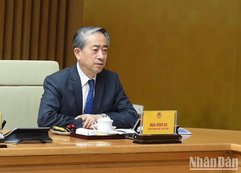 El embajador de China en Vietnam, Xiong Bo.