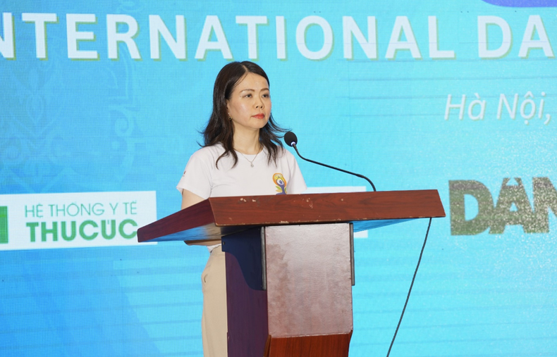 La vicecanciller Nguyen Minh Hang habla en el evento. La vicecanciller Nguyen Minh Hang habla en el evento.