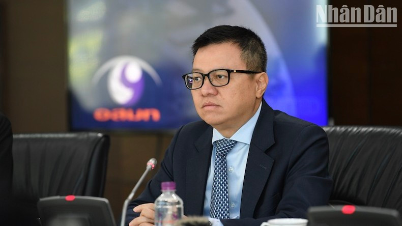 El presidente de la Asociación de Periodistas Vietnamitas, Le Quoc Minh.