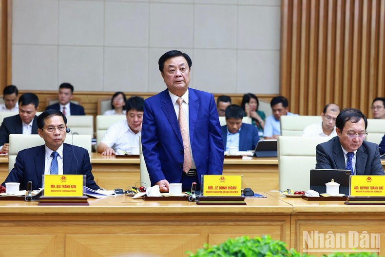 El ministro de Agricultura y Desarrollo Rural de Vietnam, Le Minh Hoan.