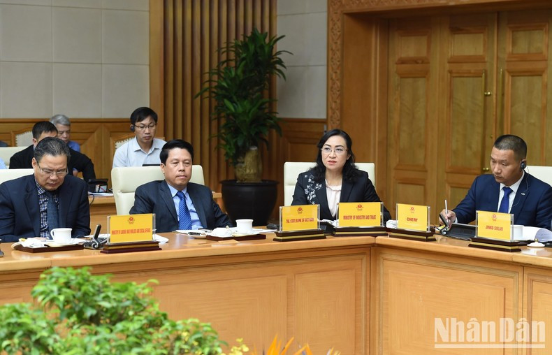 La viceministra de Industria y Comercio, Phan Thi Thang.