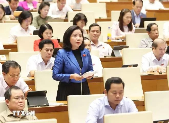 La diputada Nguyen Thi Thu Nguyet, de la delegación parlamentaria de la provincia de Dak Lak. (Fuente: VNA) La diputada Nguyen Thi Thu Nguyet, de la delegación parlamentaria de la provincia de Dak Lak. (Fuente: VNA)