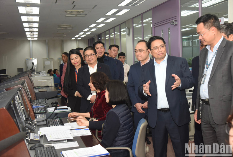 El primer ministro en la Televisión de Vietnam (VTV).