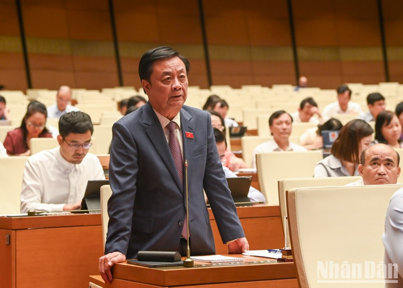 El ministro de Agricultura y Desarrollo Rural, Le Minh Hoan, responde a las preguntas. El ministro de Agricultura y Desarrollo Rural, Le Minh Hoan, responde a las preguntas.