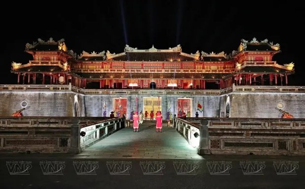 La puerta de Ngo Mon, en la Ciudadela Imperial de Hue (Fuente: VNA) La puerta de Ngo Mon, en la Ciudadela Imperial de Hue (Fuente: VNA)