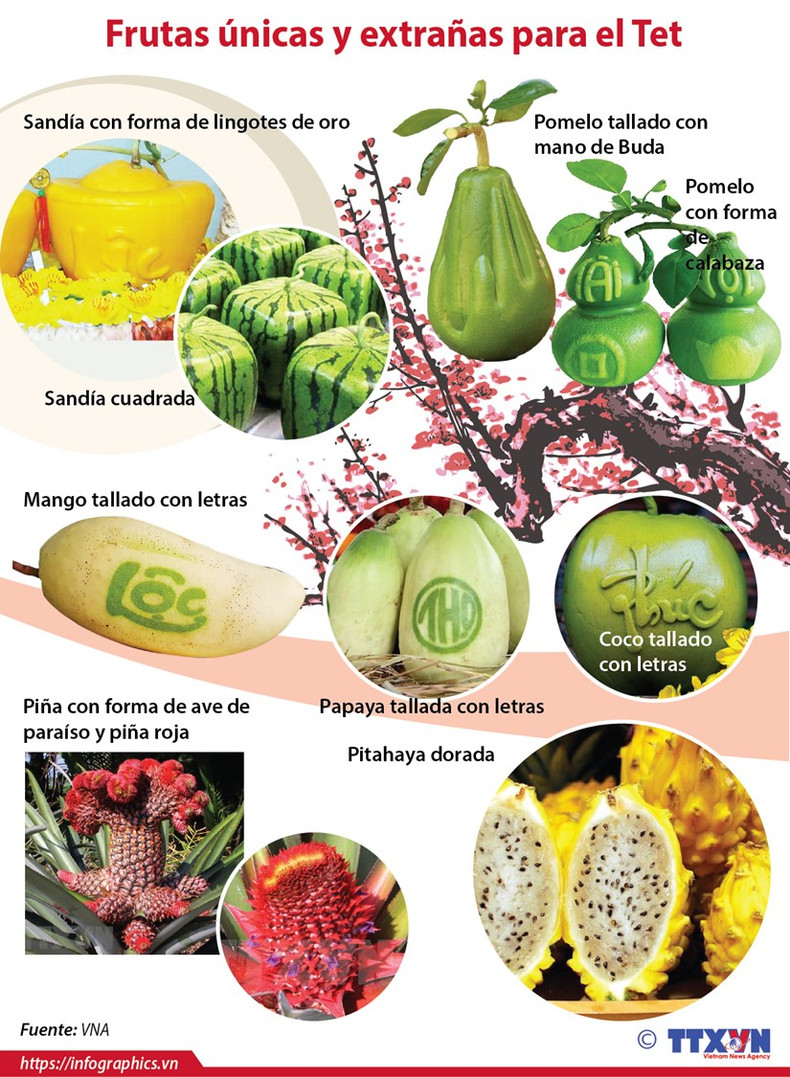 Frutas únicas y extrañas para el Tet ảnh 1