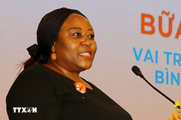 Caroline Nyamayamombe, representante en jefa de la Entidad de las Naciones Unidas para la y el Empoderamiento de la Mujer (UN Women) (Fuente:VNA)