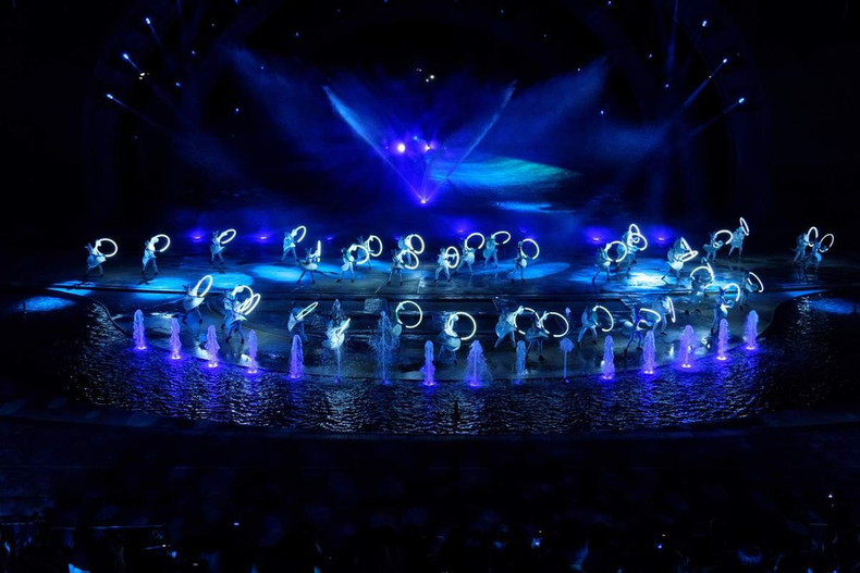 El espectáculo Kiss of the Sea (Fuente: Sun Group) El espectáculo Kiss of the Sea (Fuente: Sun Group)