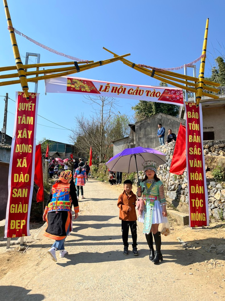 El Festival de Gau Tao del distrito de Phong Tho 2024 se celebra en la comuna de Dao San.
