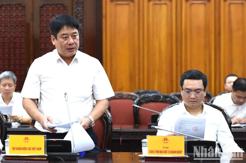 El director general del Grupo de Electricidad de Vietnam, Nguyen Anh Tuan.