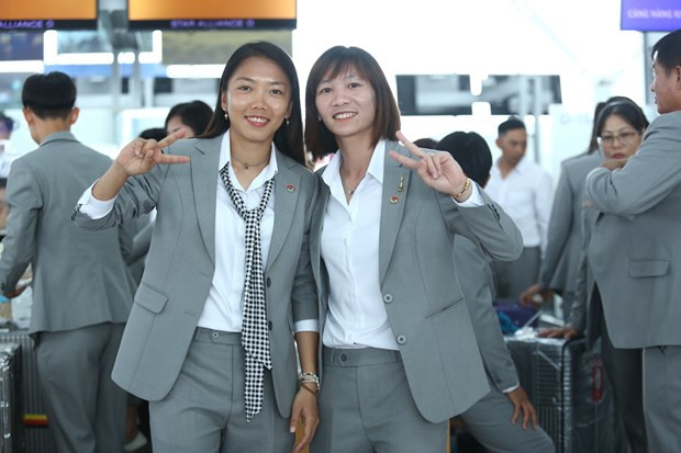 La capitana Huynh Nhu y la subcapitana Thuy Trang. (Fuente: VNA) La capitana Huynh Nhu y la subcapitana Thuy Trang. (Fuente: VNA)