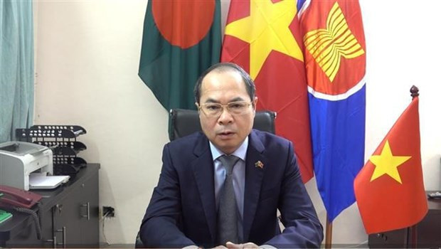 El embajador de Hanói en Daca, Nguyen Manh Cuong (Fuente:VNA)