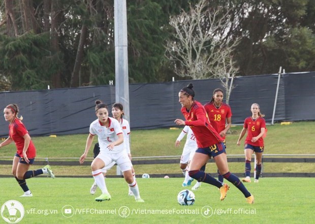 Partido amistoso previo a la Copa Mundial Femenina 2023: La selección femenina de Vietnam perdió 0-9 ante la rival España. (Foto: FVF) Partido amistoso previo a la Copa Mundial Femenina 2023: La selección femenina de Vietnam perdió 0-9 ante la rival España. (Foto: FVF)