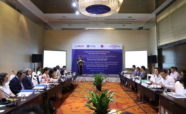 CDI e ICMP realizan el taller para informar sobre la implementación del proyecto (Fuente: Academia de Ciencia y Tecnología de Vietnam) CDI e ICMP realizan el taller para informar sobre la implementación del proyecto (Fuente: Academia de Ciencia y Tecnología de Vietnam)