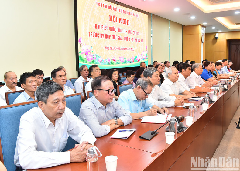 Votantes de los distritos de Ba Dinh, Dong Da y Hai Ba Trung.