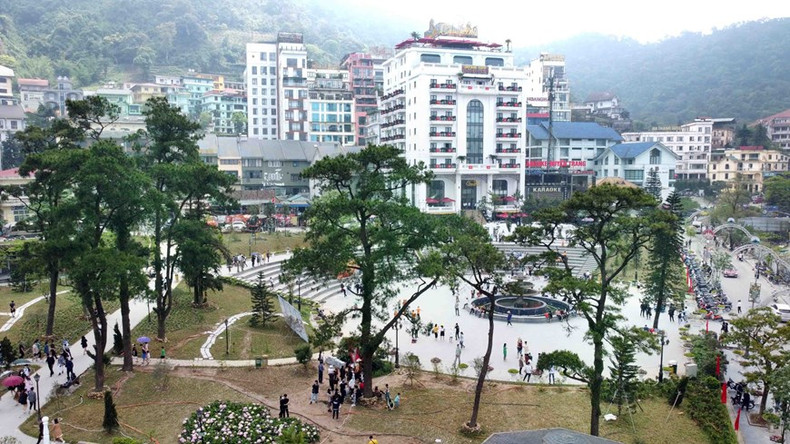 El parque central en la zona turística de Tam Dao. (Fotografía: VNA) El parque central en la zona turística de Tam Dao. (Fotografía: VNA)