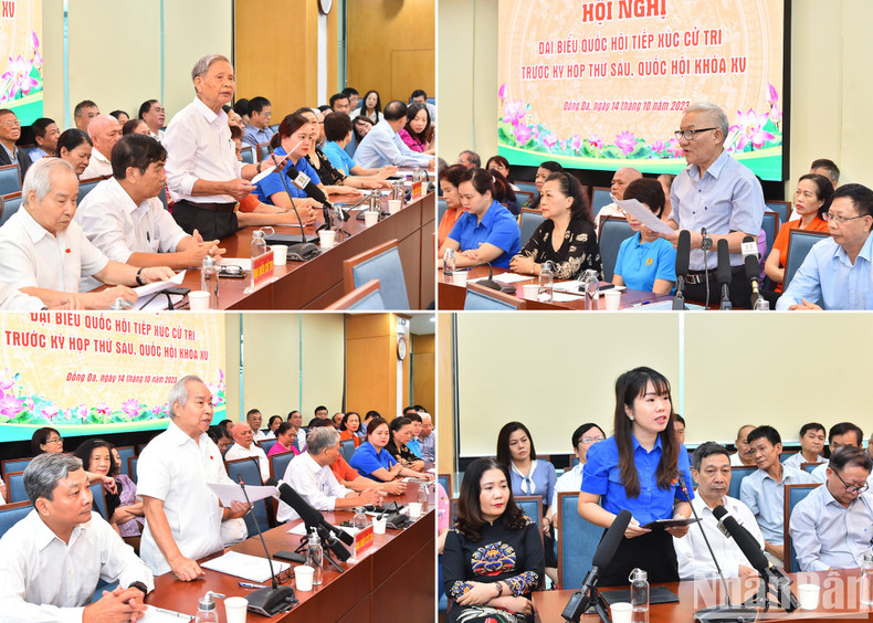 Votantes de los distritos de Dong Da, Ba Dinh y Hai Ba Trung.